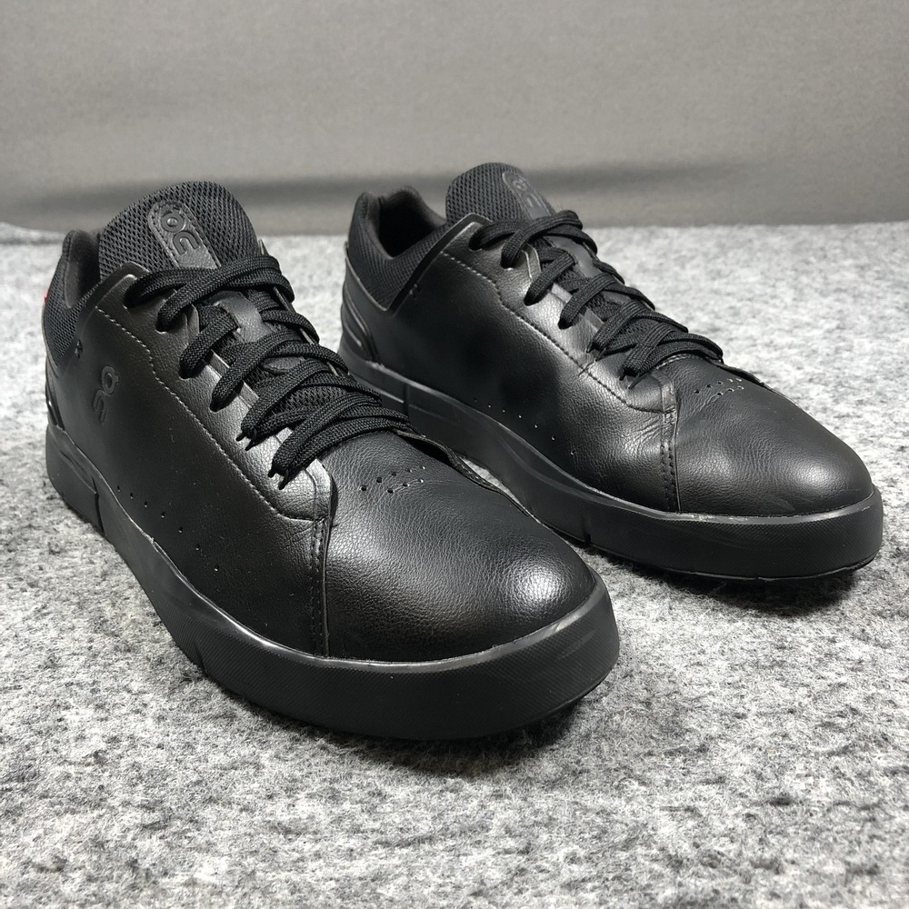 On The Roger Advantage Shoes Mens 12 Black CloudTec Low Top Sneakers Tennis